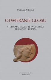 Okładka książki Otwieranie głosu